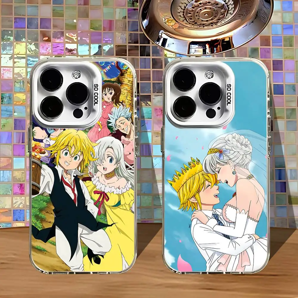 

Anime S-Seven D-Deadly S-Sins Phone Case For iPhone 16,15,14,13,12,11,Pro,XS,Max,Plus,Mini,SE4,E White Matte Shockproof Cover