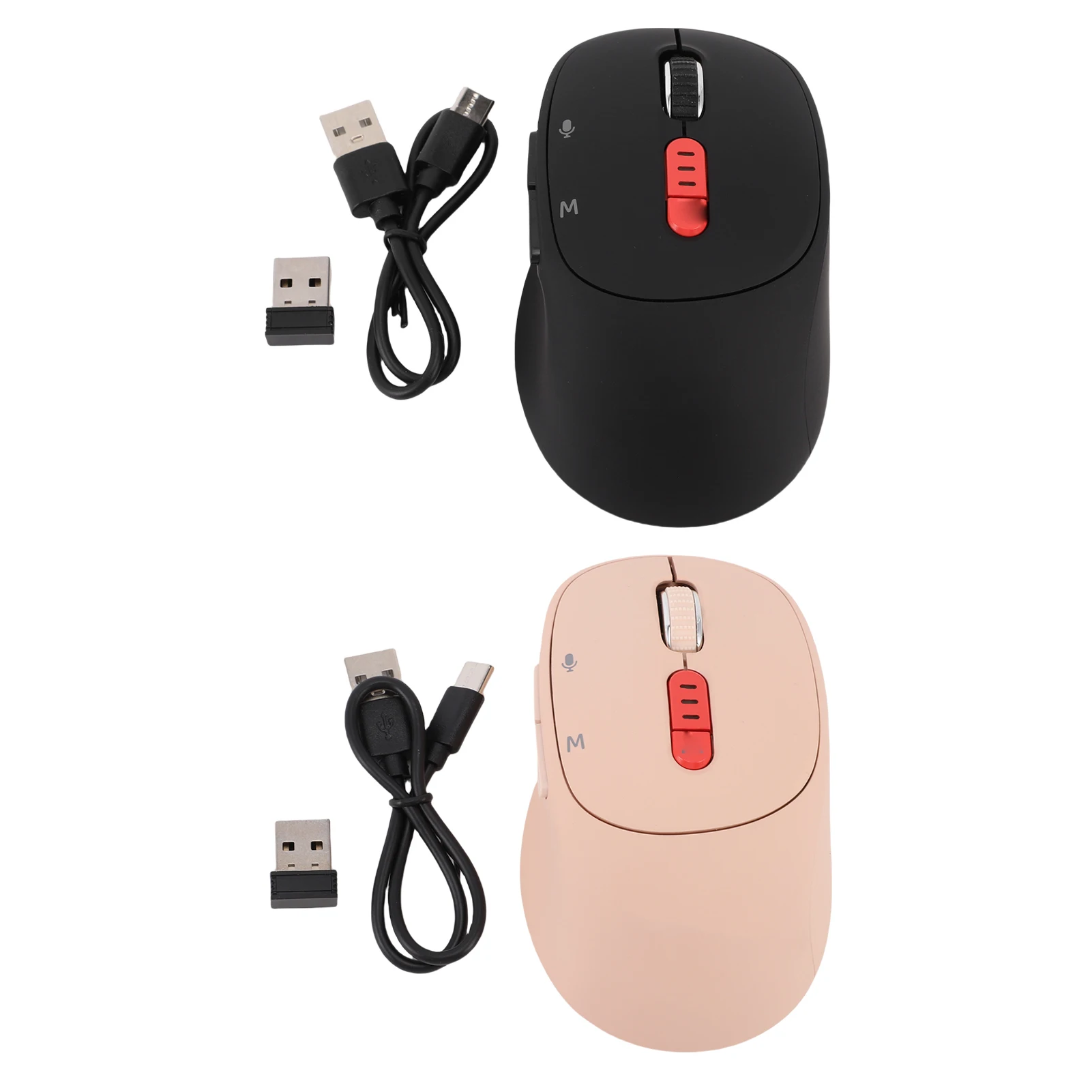 AI Voice Mouse for GPT 6 in 1 Voice Typing Translation Quiet Ergonomic Rechargeable Bluetooth Wireless Computer Mouse for Deskto
