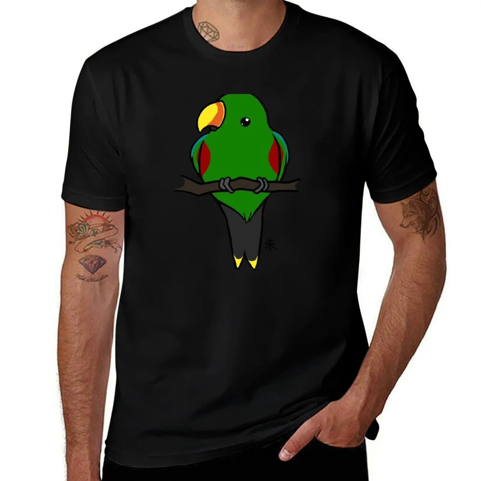 

Eclectus Parrot (male) T-Shirt Urban Style Casual Short Sleeve Top