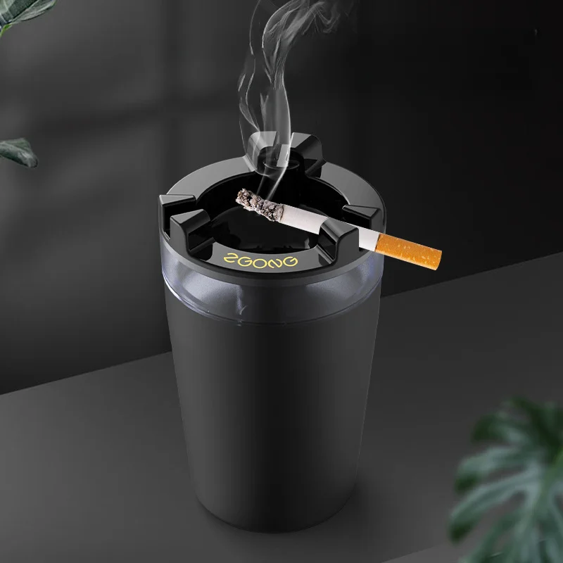 With WaterTank Ashtray Anti-fly Ash Anti-smoke Smell Creative Household Car Funnel with Lid Personalized Stainless Steel Ashtray