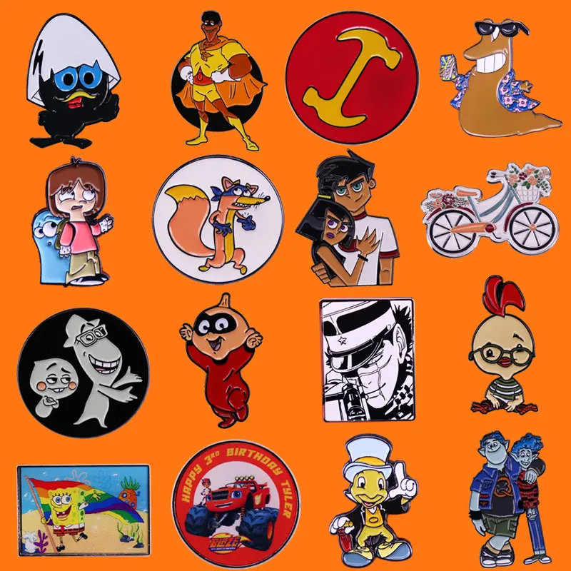 Fashion Anime Enamel Pins Decorate Send Friend Fans Boutique Medal Gift Cartoon Metal Brooch Collecting Creativity Badges