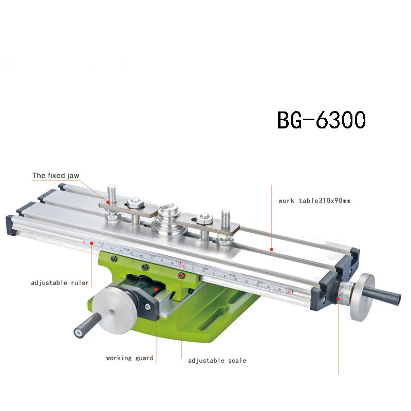 

Mini Precision Multifunction Worktable BG6300 Bench Vise Fixture Drill Milling Machine X and Y-axis Adjustment Coordinate Table