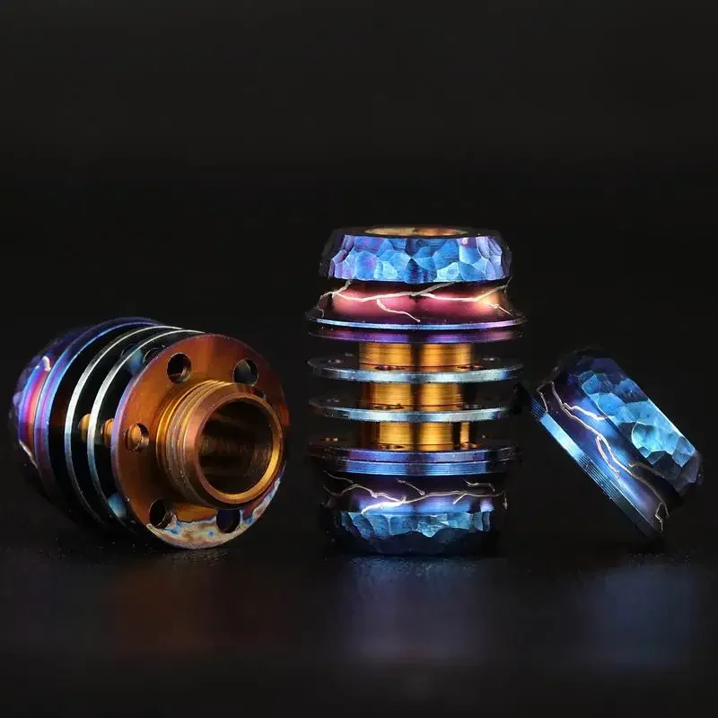 MG Titanium PEI Zr Pendant V Knife Lanyard Beads(1.5 x6mm Luminous Tube Excluded)