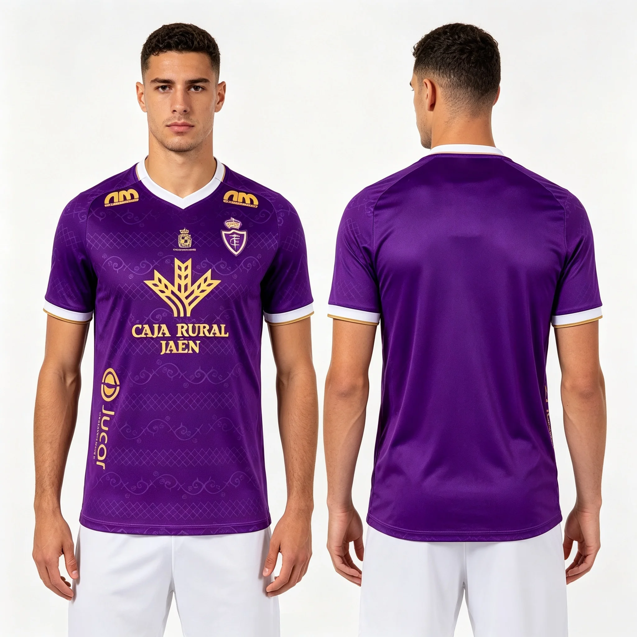 Echtes Fußballtrikot des Jaen Club 26-27, neues Fußballtrikot mit 3D-Druck, Sommer, Herren, Damen, modisch, sportlich, schnelltrocknend, atmungsaktiv – Detail 3