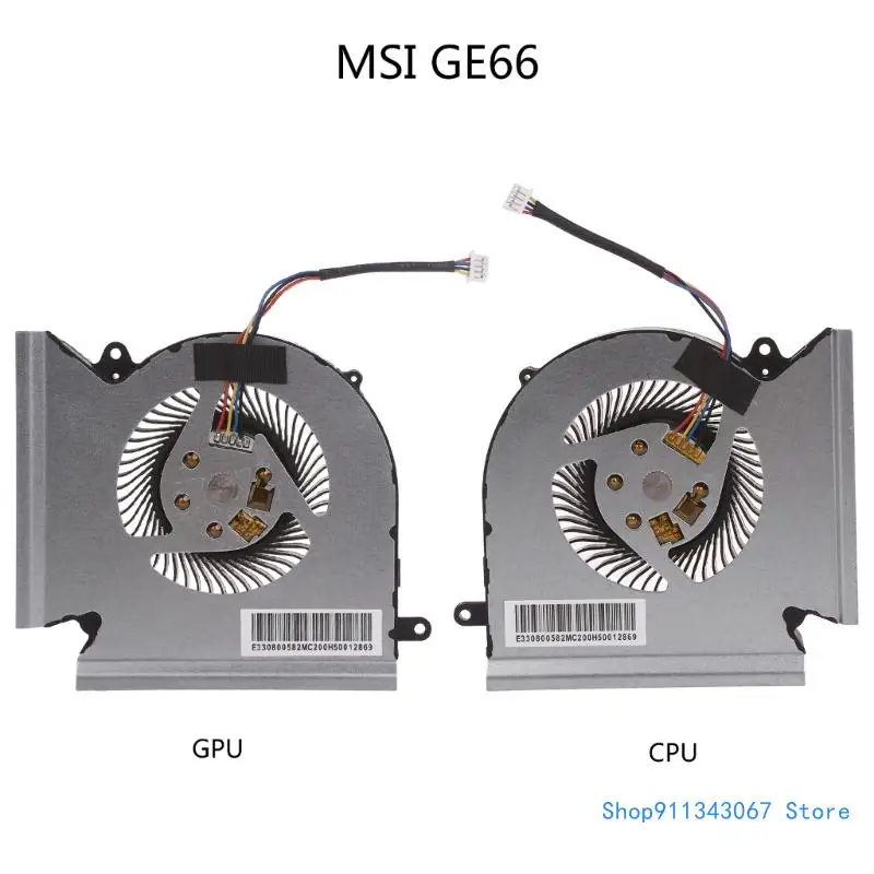 

for MSI GE66 GP66 GL66 Series Notebook CPU GPU Cooling Fans DC5V 1A PABD08008SH Drop shipping