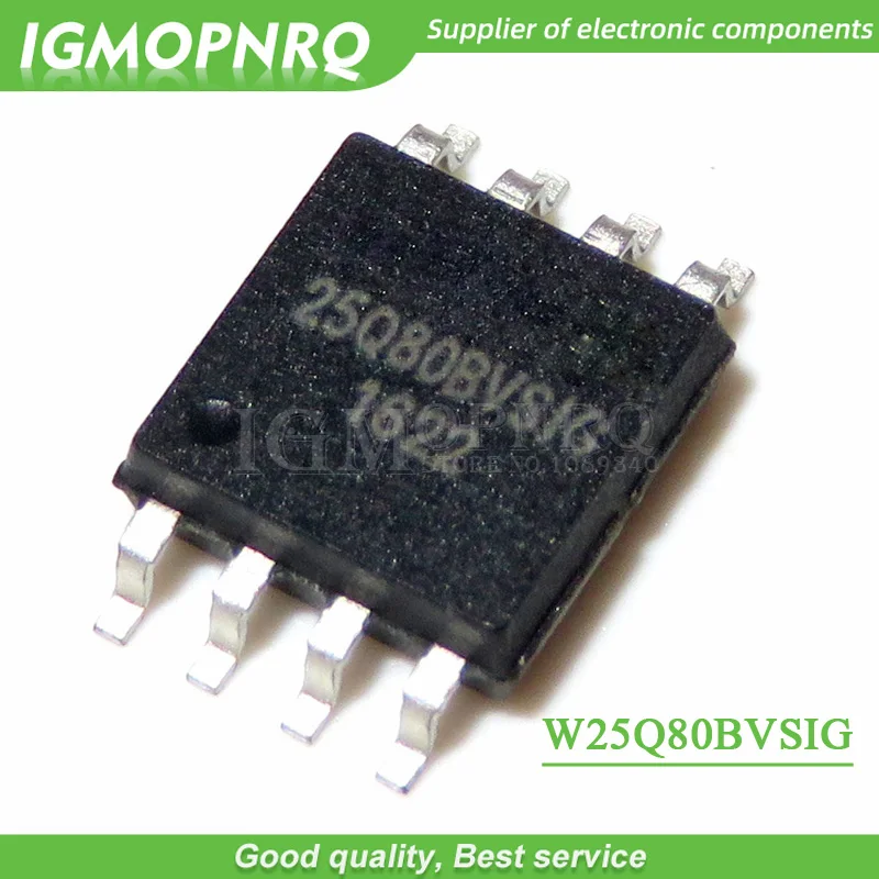 10pcs 25Q80BVSIG W25Q80BVSIG W25Q80BVSSIG 25Q80BVSSIG 25Q80 SOP-8 Memory IC chip