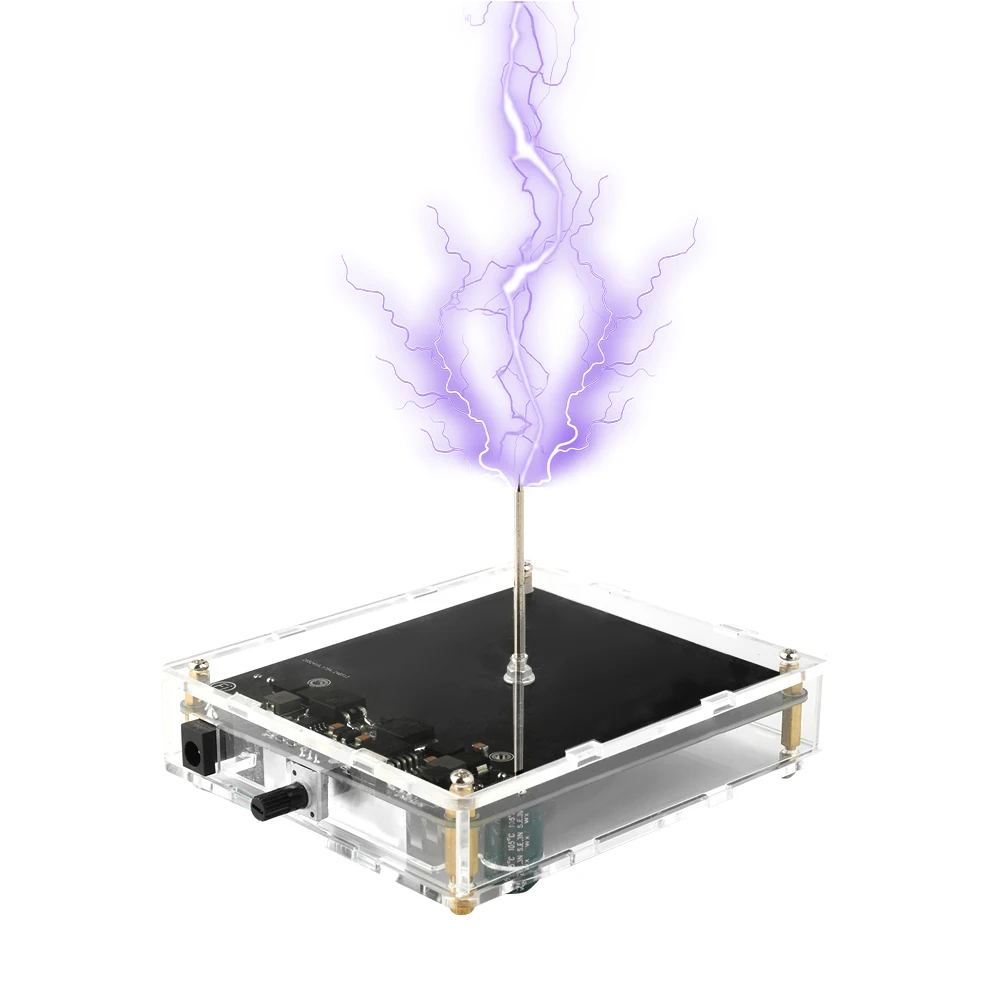 10cm Tesla Coil Arc Generator Touchable Artificial Lightning for Physics Teach Electromagnetic Science Popularization Experiment