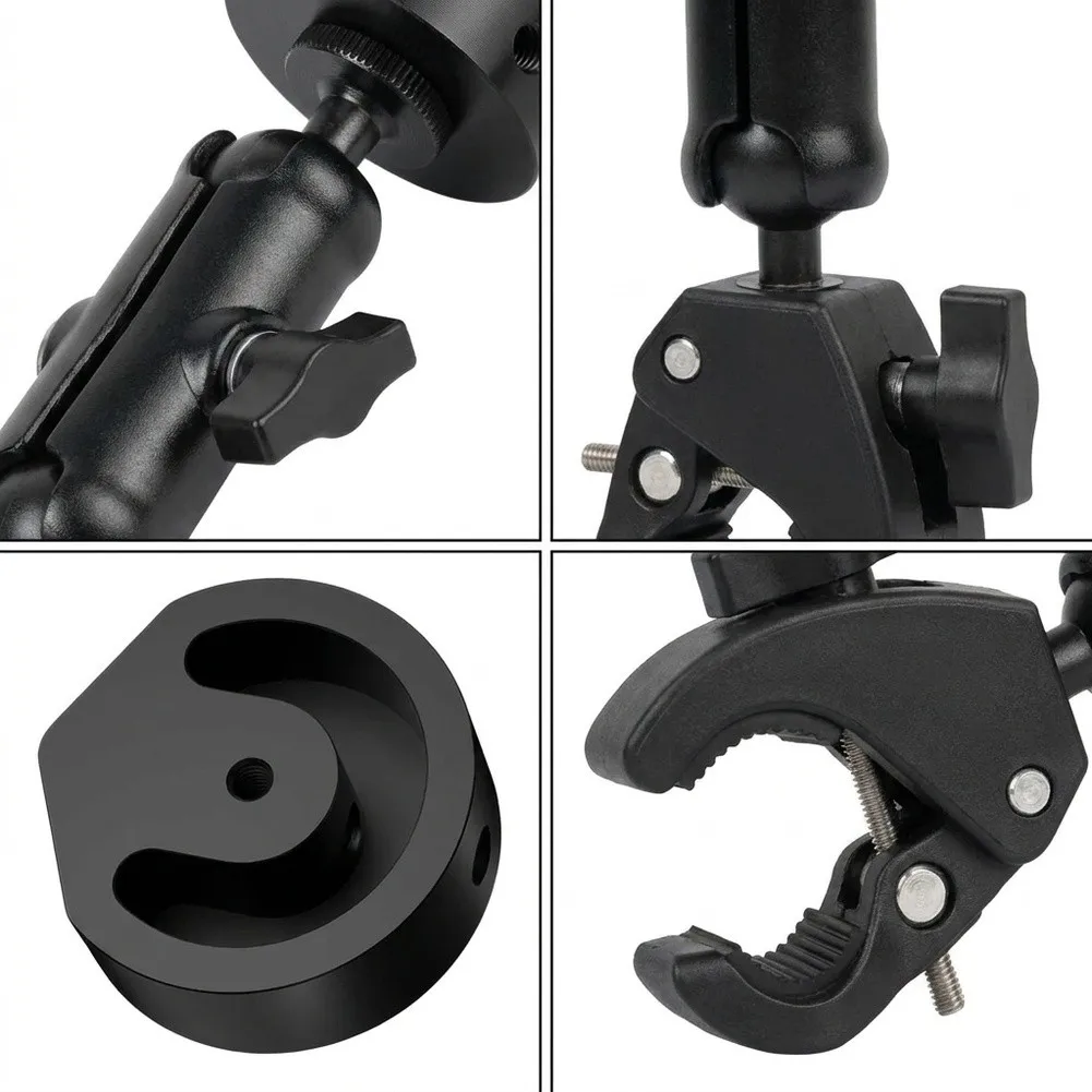 For Mini Mount Bracket Constructed from Aluminum Alloy with 1/4-20 Thread and Pipe Adapter for Ladder and Railing Use