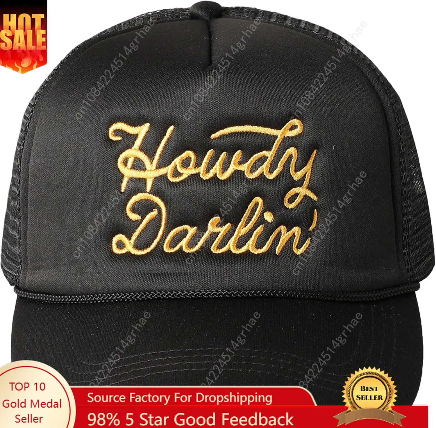 

Retro Foam Mesh Trucker hat Trendy Design Summer Baseball Cap for Womens