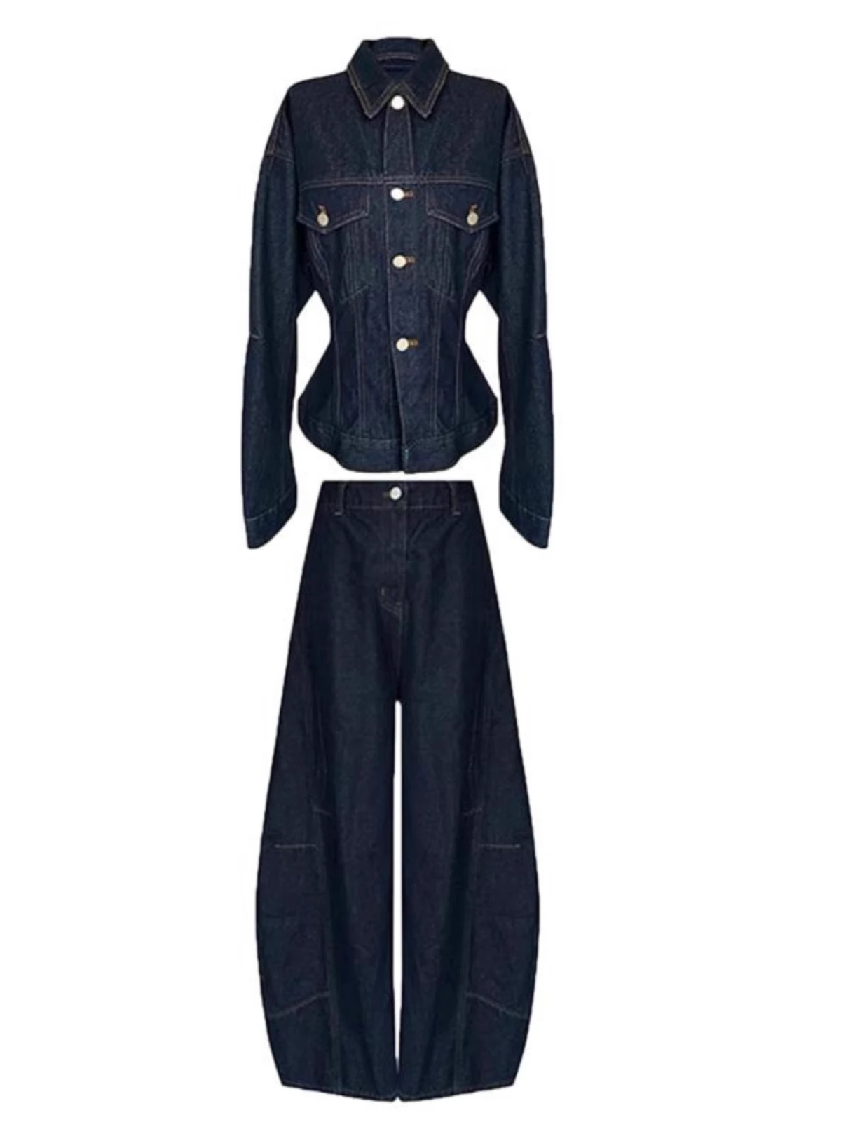 

Джинсы с завышенной талией в стиле ретро для похудения, свободные прямые брюки, широкие джинсы длиной до пола, женские модные джинсы для поездок на работу, поли...