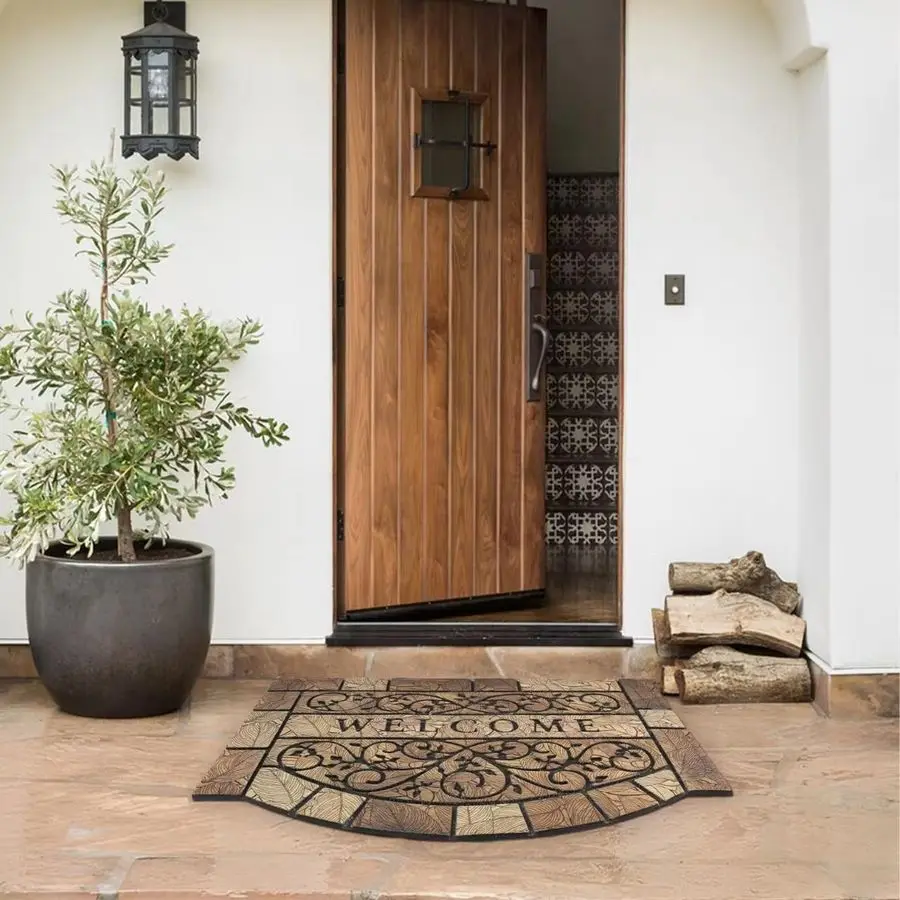 

Durable Welcome Door Mats, 24x36 HeavyDuty Large Welcome Mat for Front Door with NonSlip Rubber Backing, Door Mats for Outside E