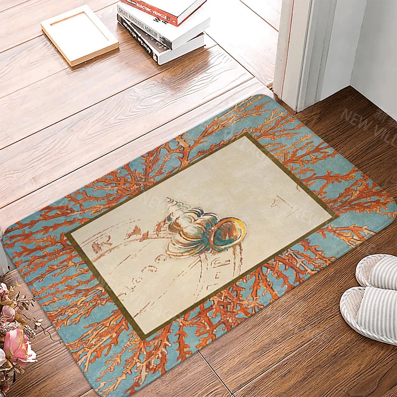 Non slip shower mat bathroom rug shower mat home decoration door mat kitchen bedroom entrance room mat submarine animal door mat