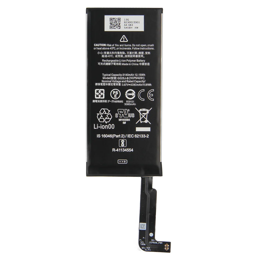 Replacement Phone Battery For Google Pixel 4A 4G G025J-B 3080mAh