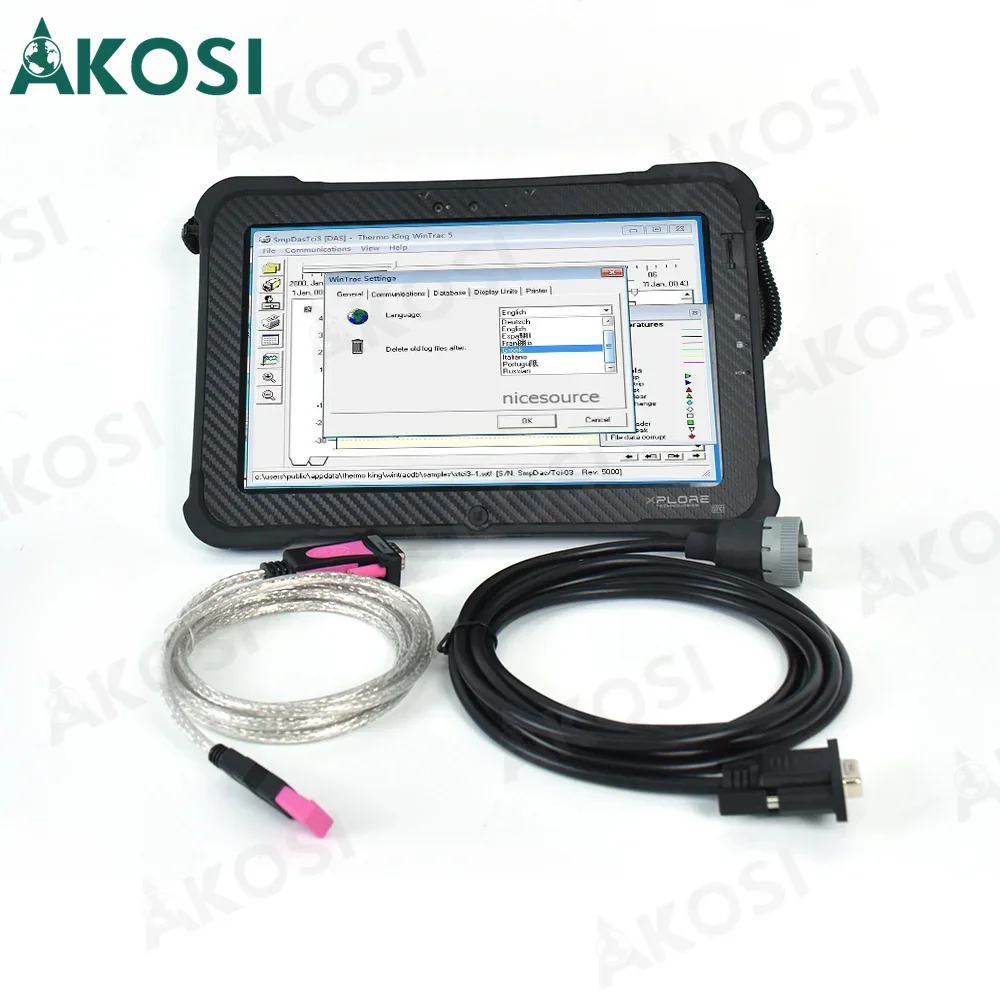 

For Thermo King diagnostic tool 5.7 version Wintrac Thermo-King Diag Diagnostic Tool with Xplore Tablet