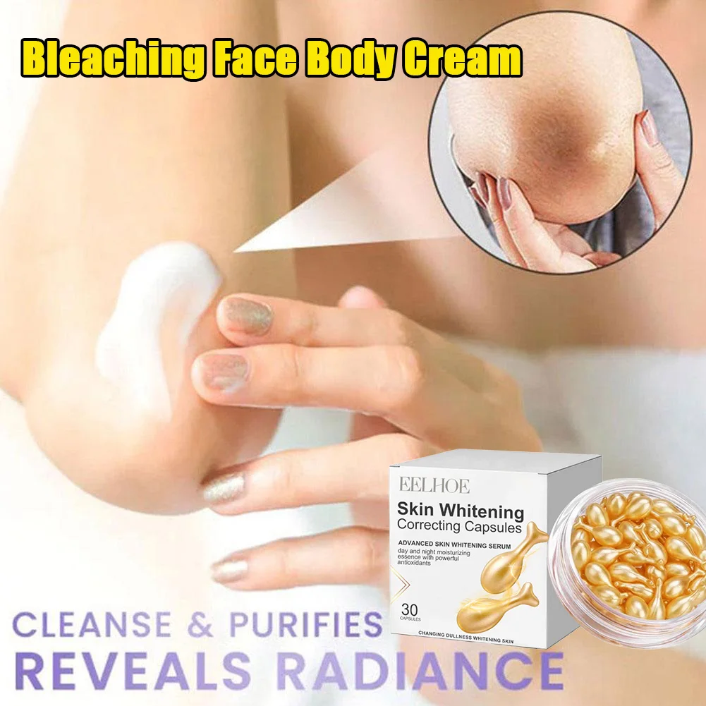 

Intimate Area Body Whitening Capsules Brightening Skin Bleach Dull Skin Anti Dark Pigment Corrector lighting Skin Smooth Serum