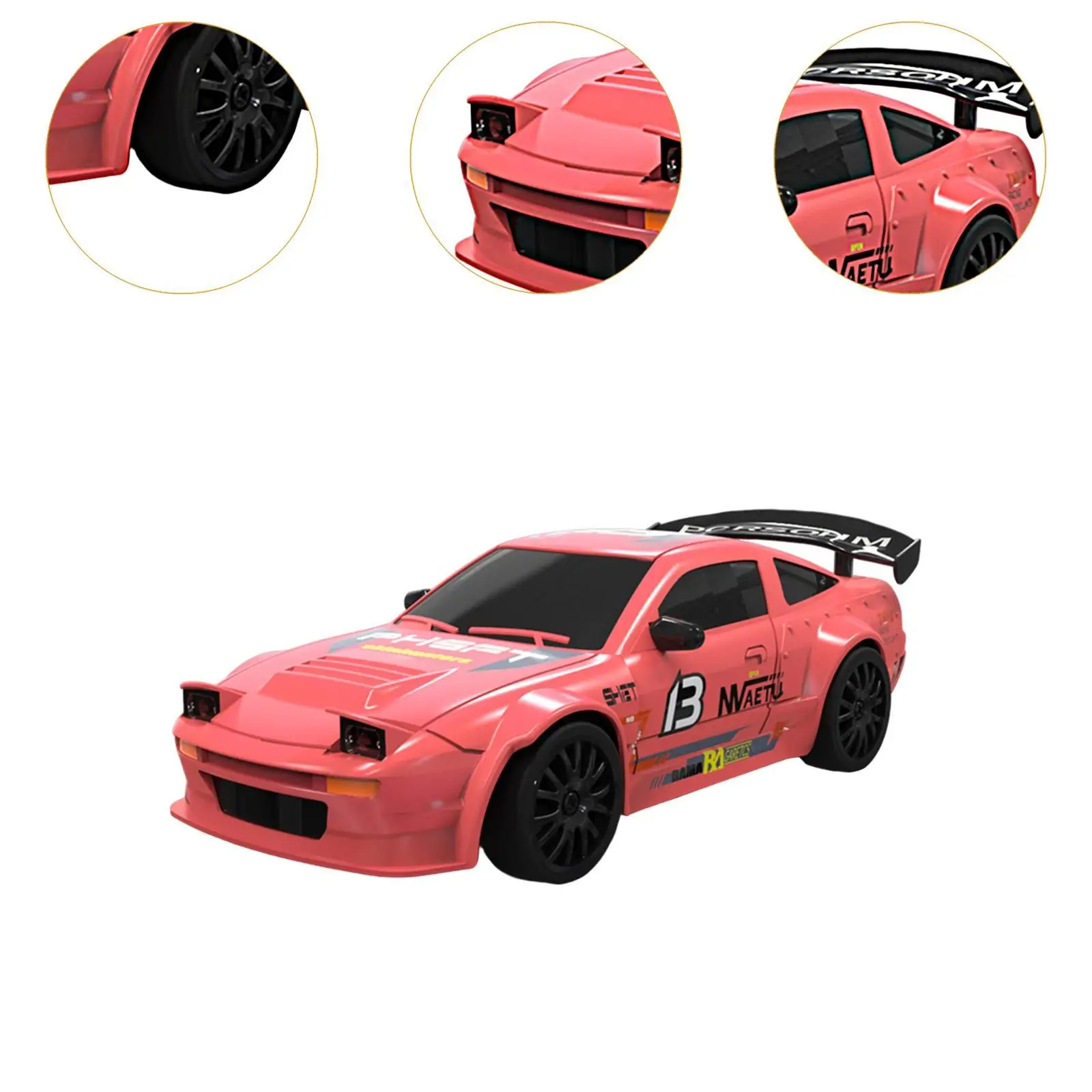 Escala 1:24 RC Drift Tire Car Modelo Drift Sport Toy Car para meninos meninas adultos