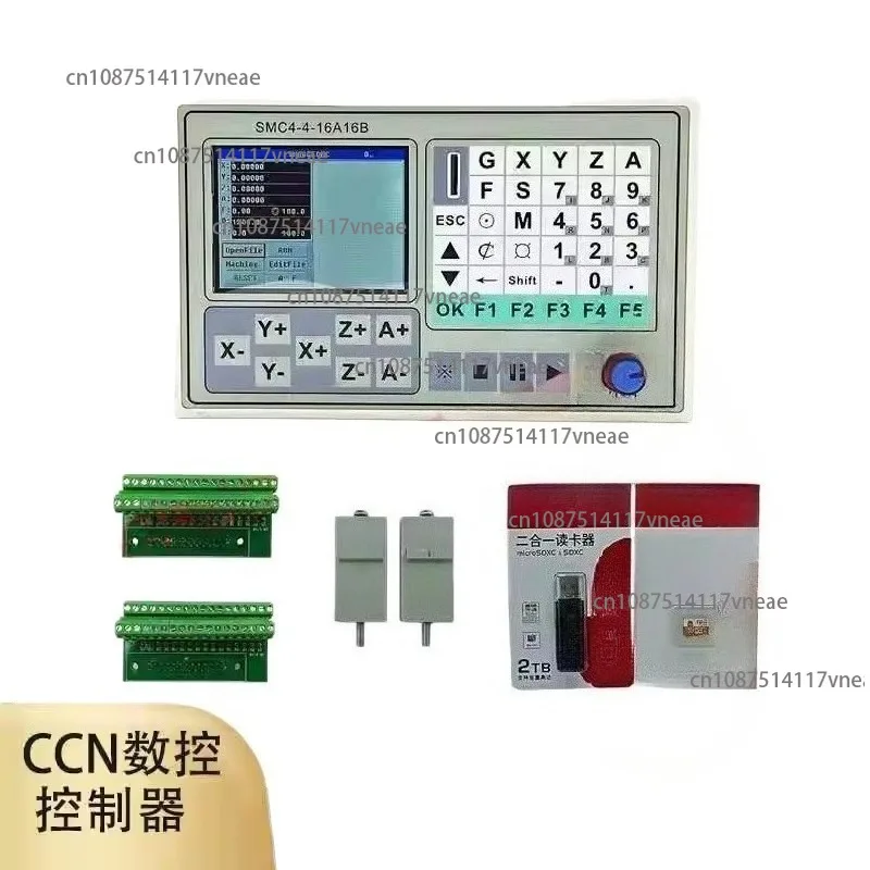 1 Pcs for TEBAK SMC4-4-16A16B Cnc Motion Controller 50KHZ 4-Axis Offline Control for Engraving Machine System