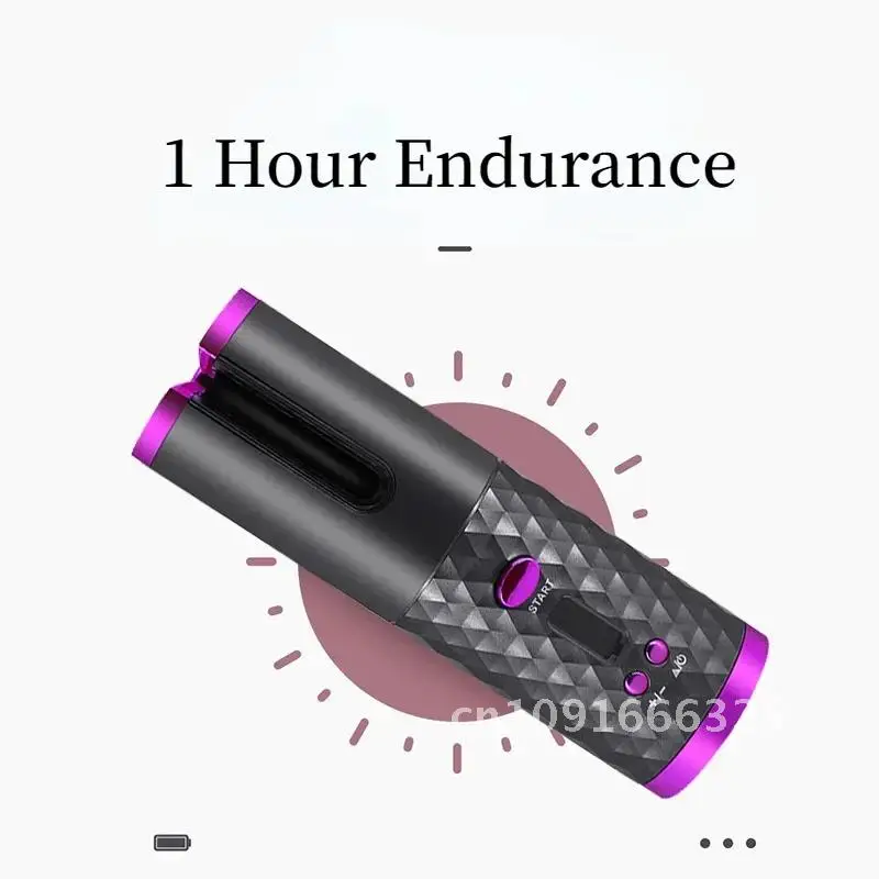 

Automatic Hair Culers 3 Color Option USB Charging Portable Hair Rotate Iron Curler Anti Wireless Auto Hair Scalding Curling