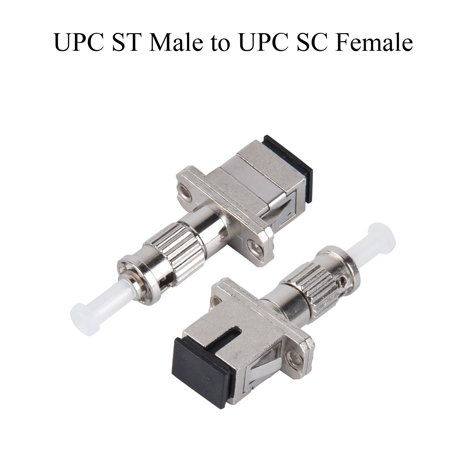 Conector de fibra óptica, adaptador híbrido, macho/fêmea, para upc, fc/lc/sc, único modo, 5 peças