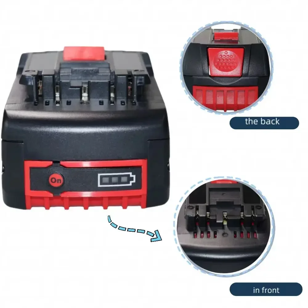 18V 6.0/8.0/10.0Ah Compatible with BAT609 610 618619 Suitable for Bosch Advanced Battery Capacity and Long Li