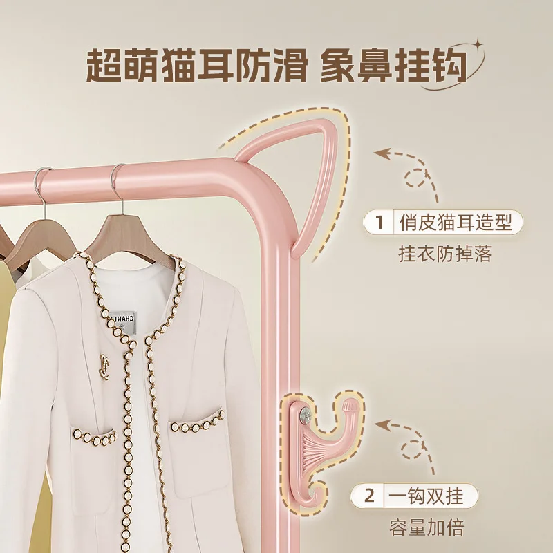 Rack de secagem para roupas suspensas do chão ao teto, dormitório, saco suspenso