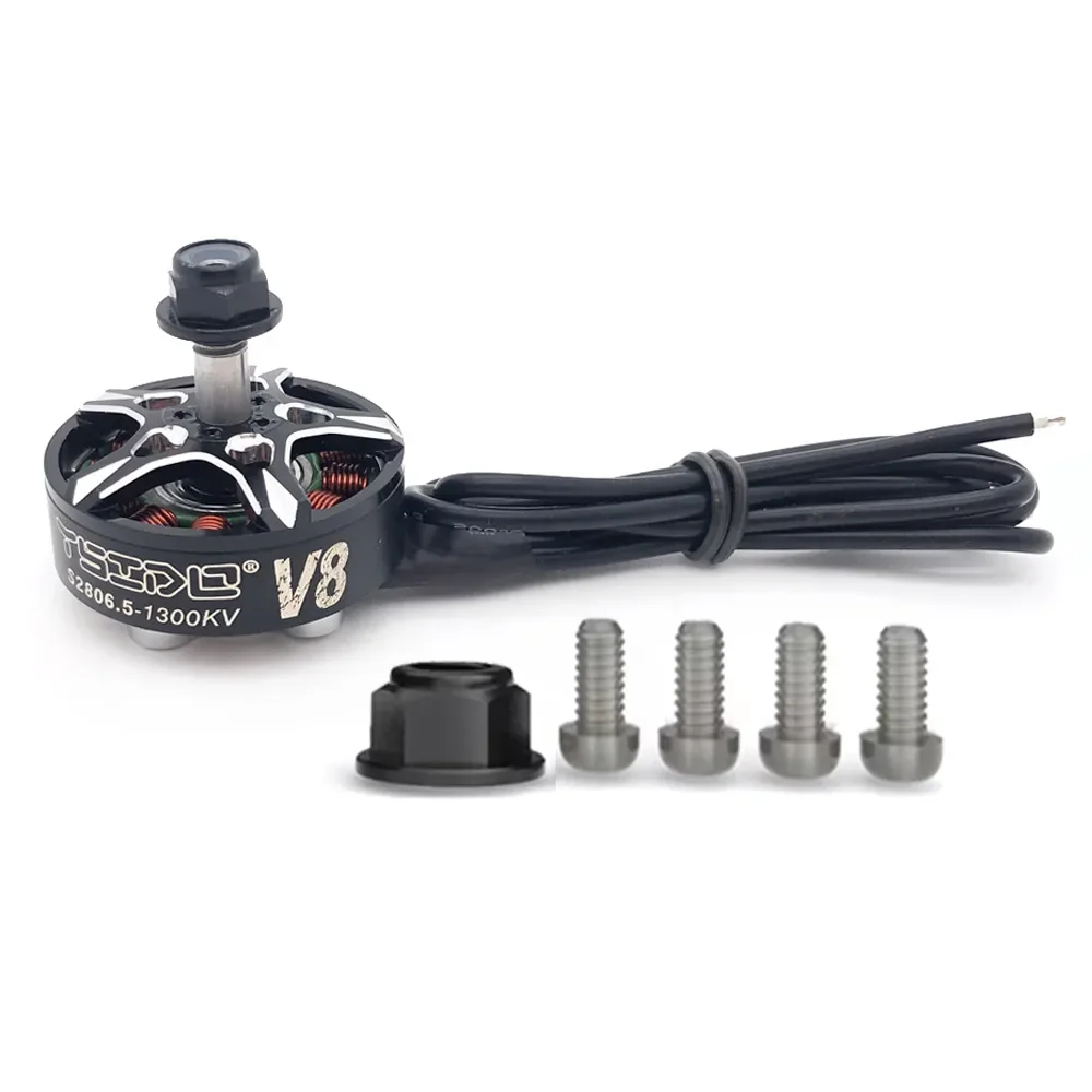 

2806.5 V8 Brushless Motor 1300KV For 6/7/8inch FPV Racing Long Range Freestyle Drone Quadcopter Multicopter RC Model Accessories
