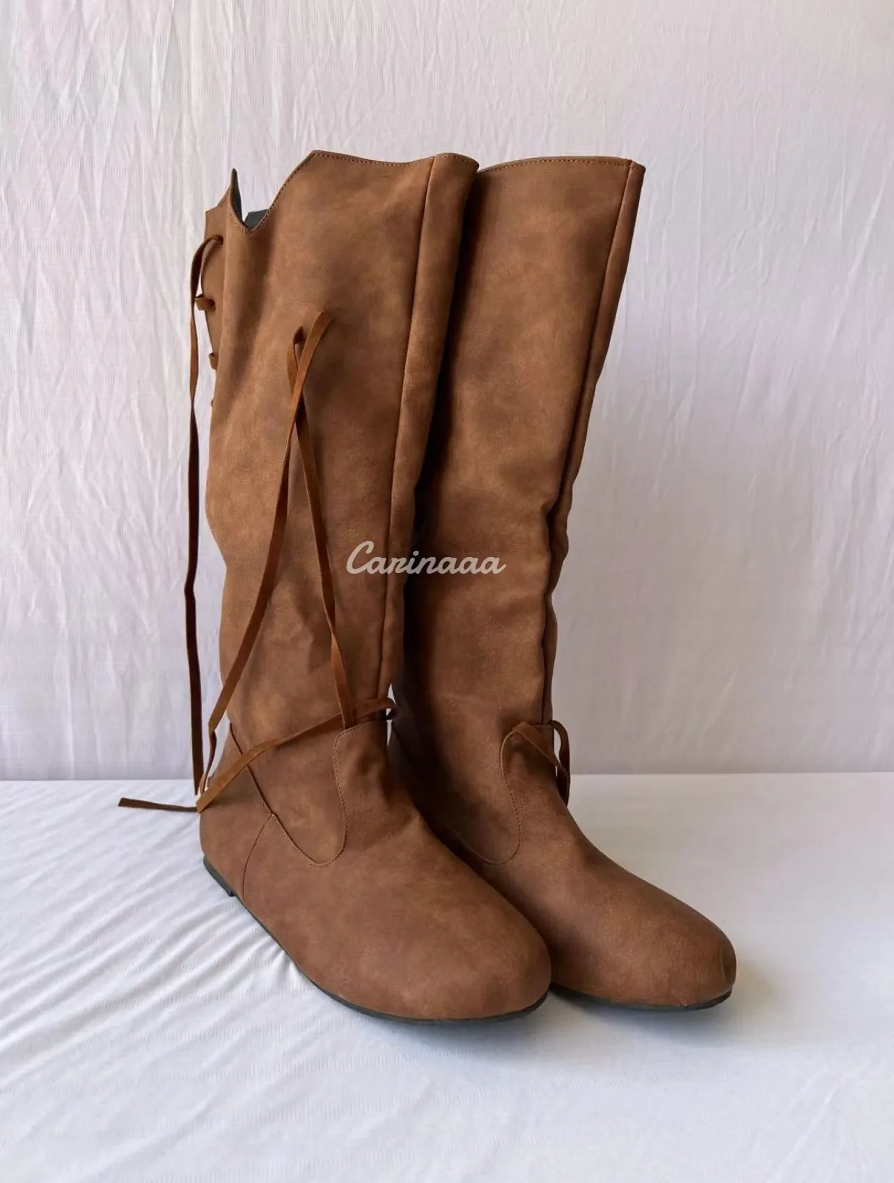 Botas de couro PU para homens, fantasia viking medieval, sapatos larp retrô, cosplay de guerreiro, festa de carnaval extravagante, sapatos de anime nórdicos