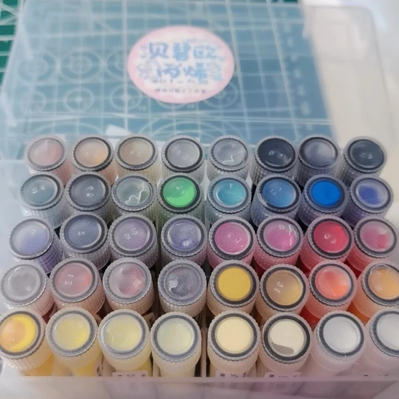 12/40/65 Colors Mini Acrylic Paint Set Split Pack Pigment for Clay Doll Face Painting Model Coloring DIY Handcraft Supplies