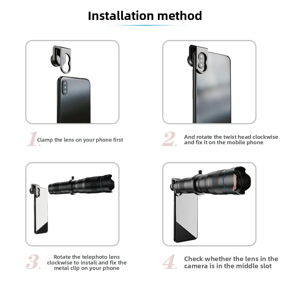 عدسة المقربة للهاتف المحمول 28x مناسبة لعدسة المقربة المقربة Apple 12PRO vivo Xiaomi 13 Huawei 9 OPPO