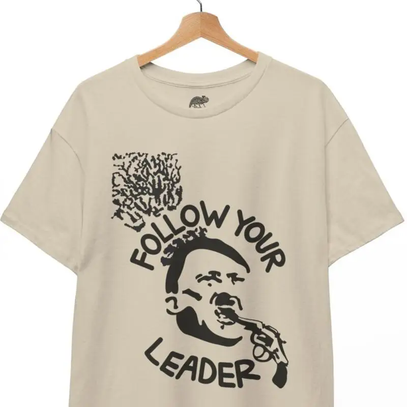 تي شيرت Follow Your Leader، تي شيرت Music Punk Cust Black Leftover Crack Oj، للجنسين
