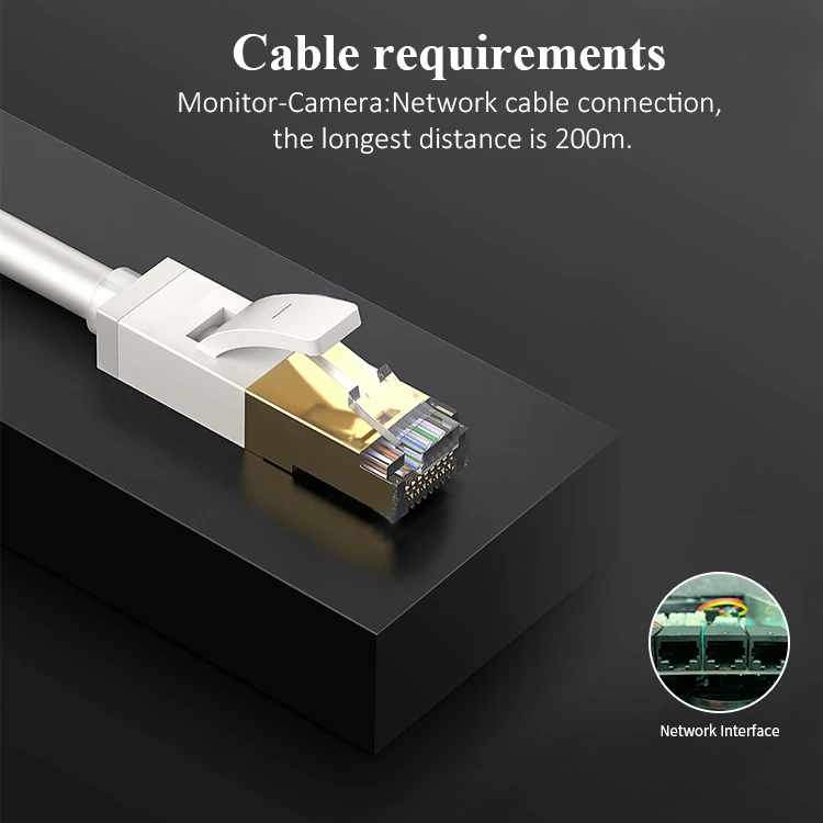 Sistem Kontrol Akses RFID 7-Inci Berkualitas Tinggi, Telepon Pintu Video Wifi Multi-Apartemen Dengan Kamera Warna 2 Unit