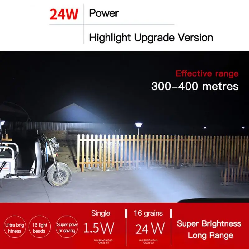 Faro delantero para motocicleta, barra de luz Led automotriz, proyector de haz, Faro de bicicleta, Renault Fluence, 12v, 8, 12, 16 Led