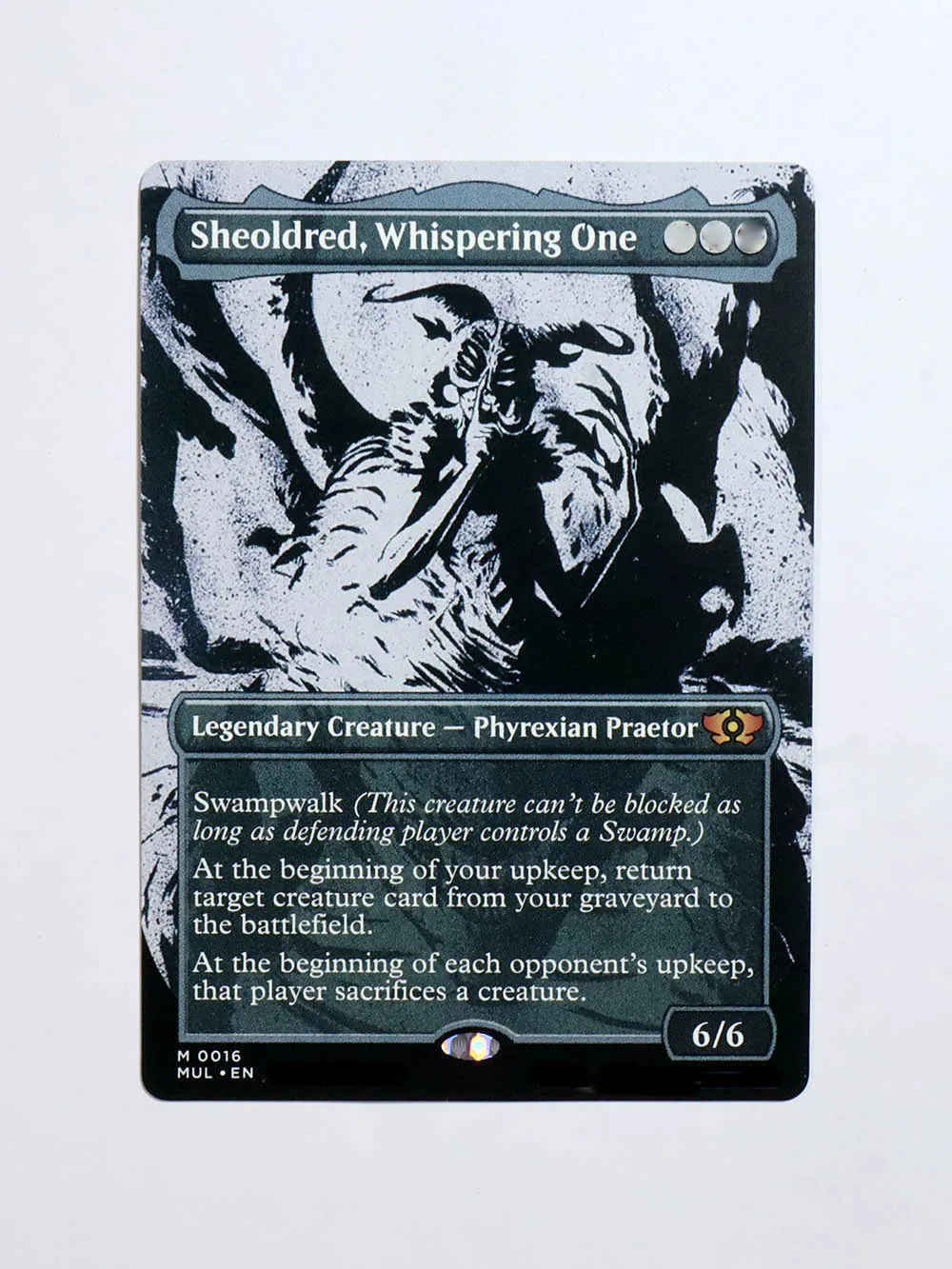 Sheoldred, Whispering One TCG Magical Proxy Cards Game Quality Proxy  Gathering Board Playing Game Trading Cards Proxy