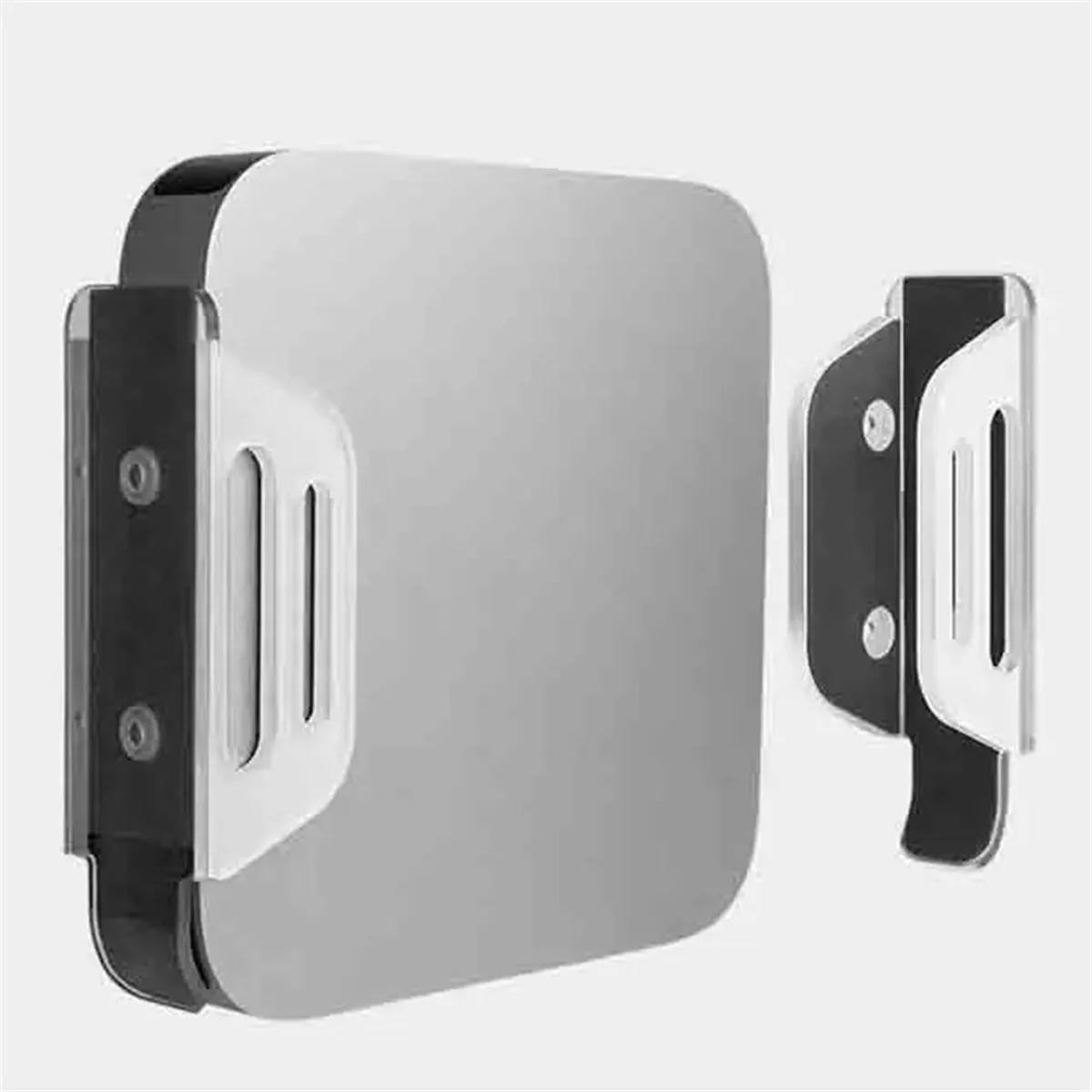Get! For Mac Mini 2023 M2 Chip Wall Mounted Holder Desktop Stand for Mac Mini 2010-2020 M1 Chip Storage Rack Bracket