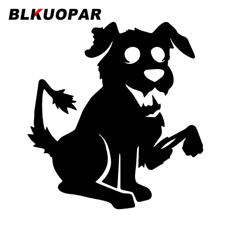 

BLKUOPAR Dog Funny Car Sticker Waterproof Scratch-Proof Vinyl Decal Creative Motorcycle Air Conditioner Trunk Car Accessories