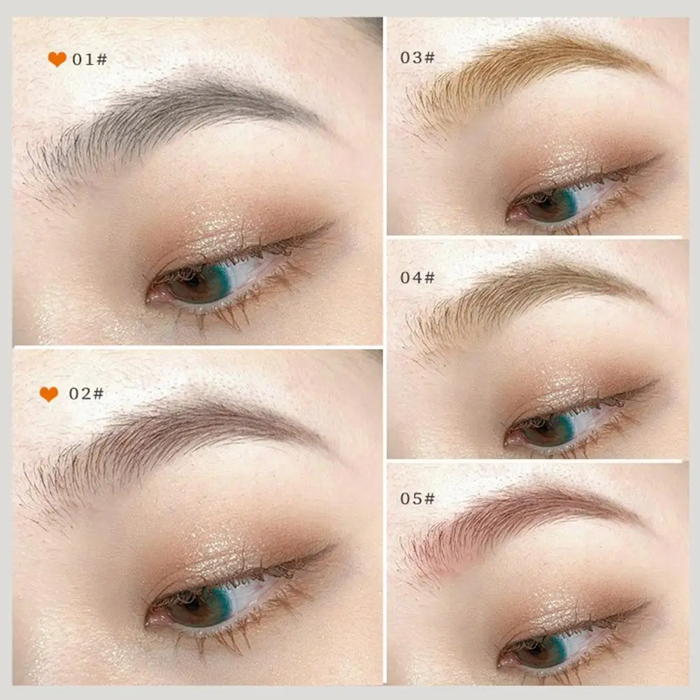 ครีมเจลเขียนคิ้วพร้อมแปรงกันน้ำสีสวยติดทนนานย้อมสีง่ายงานประดิษฐ์ทำด้วยตัวเองเครื่องสำอางทำสีสักคิ้วธรรมชาติ