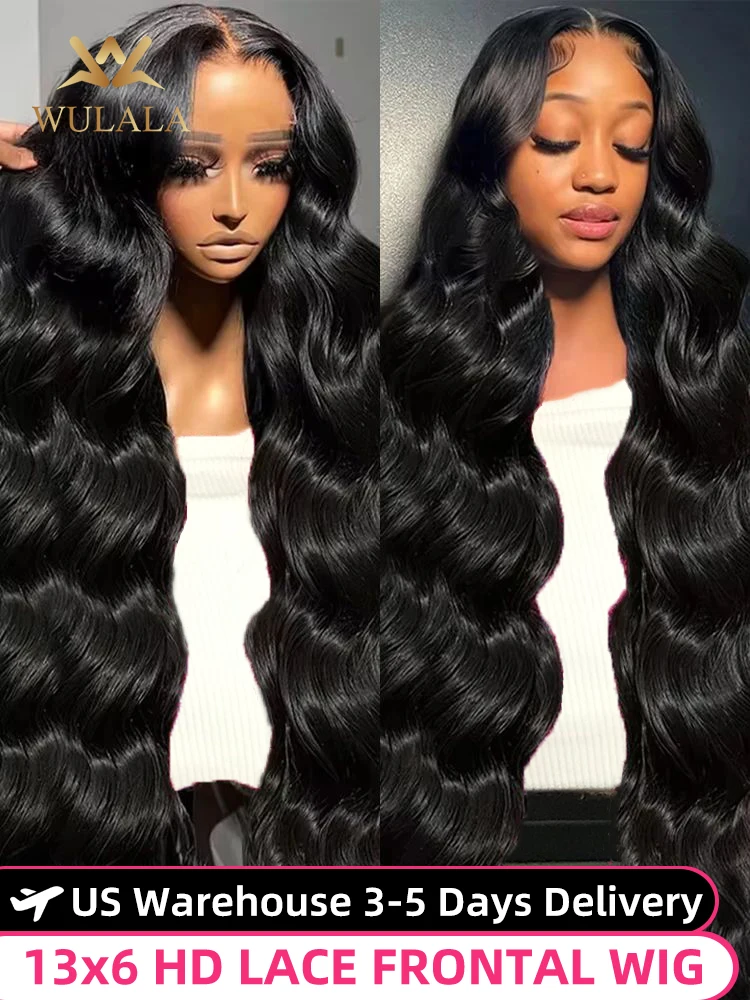 30 40 42 Inch Body Wave 13x4 13x6 Hd Transparent Lace Frontal Wig Human Hair 360 Brazilian Pre Plucked Lace Front Wigs For Women