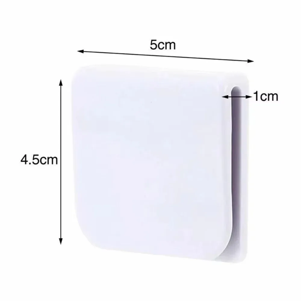 4 قطعة مقاطع ستارة دش شفافة جديدة ABS يندبروف الرياح خطاف ثابت سبلاش حامل ستارة ذاتية اللصق الحمام #4