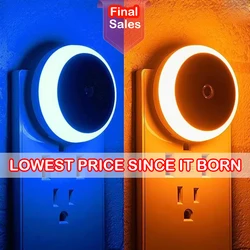 LED Night Light Plug in Dusk To Dawn Smart Sensor Auto Dim Into Wall Night Lamp for Bathroom Hallway Kitchen Stairway Bedroom