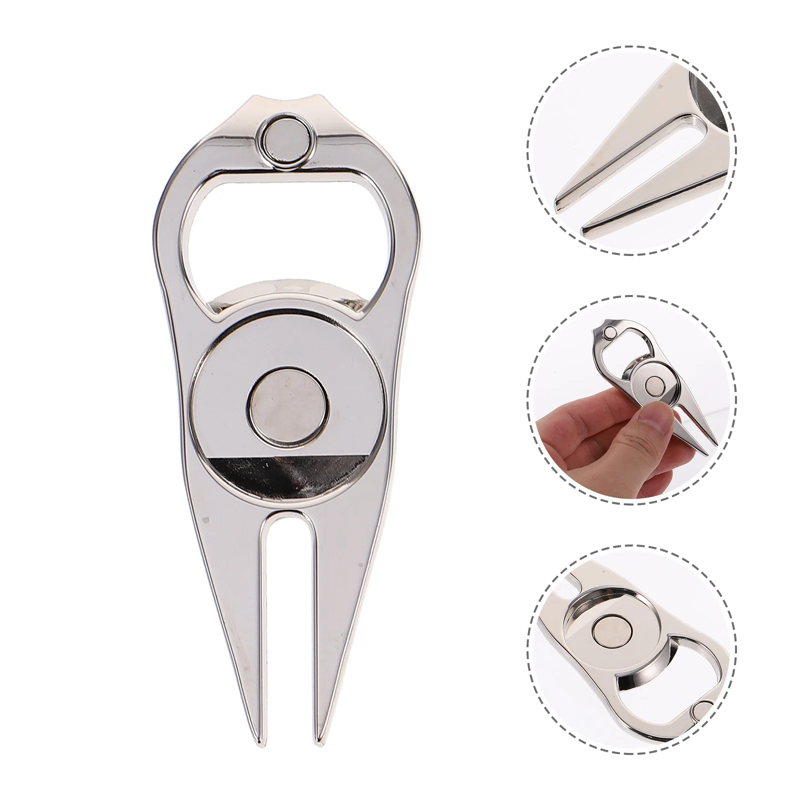 

1pc Golf Alloy Device Divot Repair For Training Metal Golfs Golfs Fork Tool Maintenance Metal Golf Tool