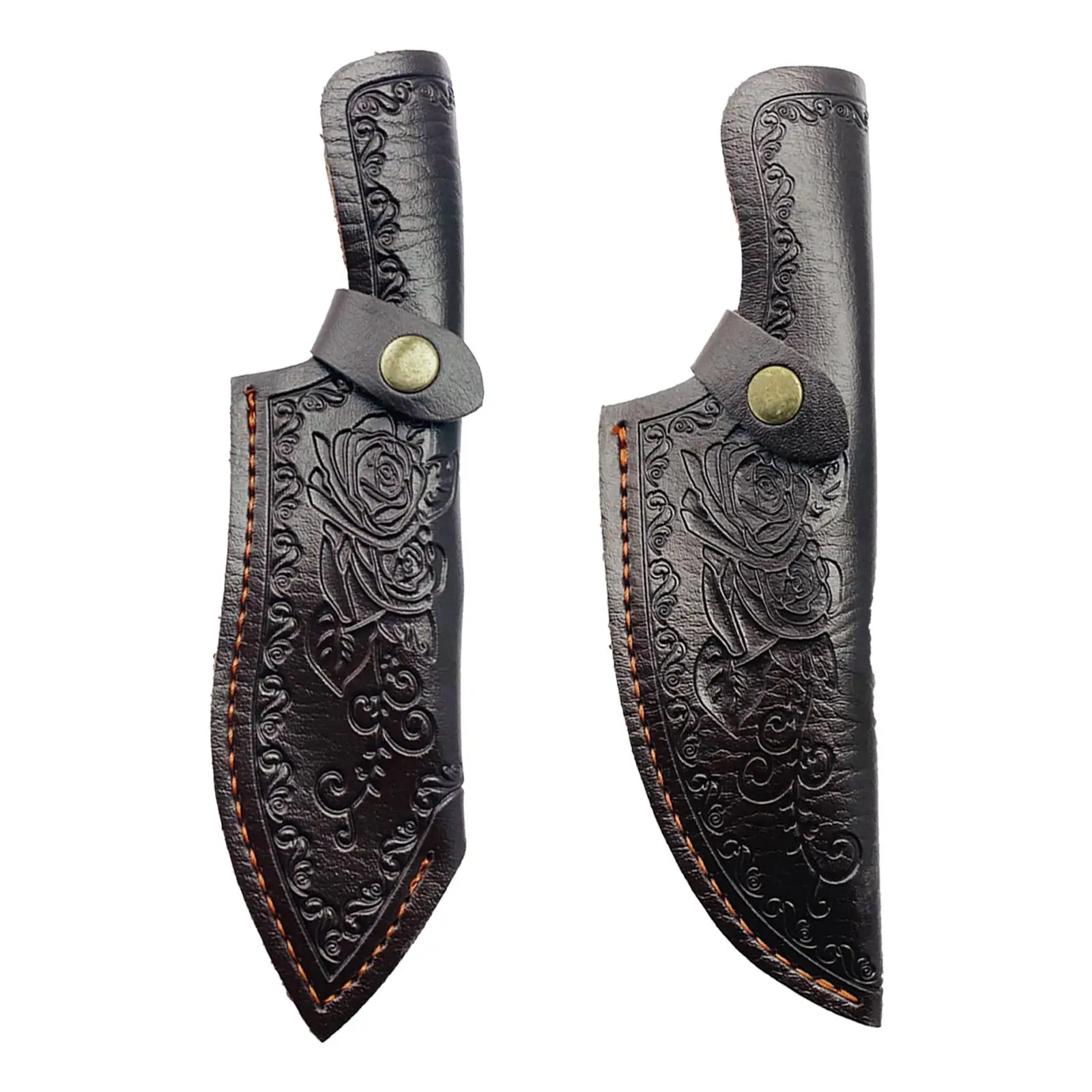 PU Leather Knife Sheath Fine Workmanship Outside for Travel Fishing Camping