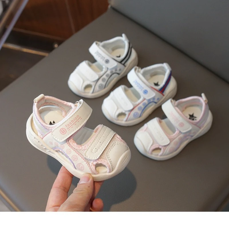 

Boy Sandals Spring New Mesh Breathable Girl Shoe Soft Sole Baby Shoe Anti Slip Children's Sandals Light Child Shoes Baby Shoes