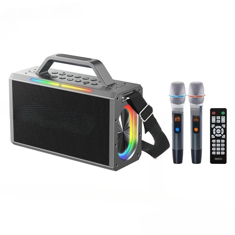 

Lighting Wireless Bluetooth Speaker Portable Microphone