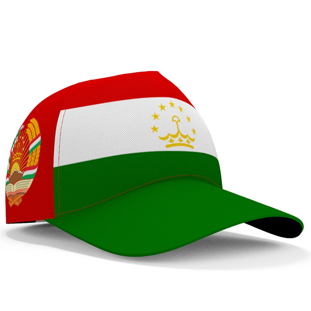 Tajikistan Free Custom Made Name Number Team Logo Hats Tjk Country Travel Russian Tajik Nation Flag Photo Baseball Caps
