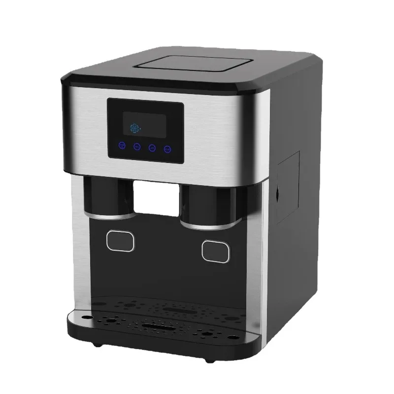 

English desktop ice making crushed ice cold water three-in-one Nissan 18kg ice machine