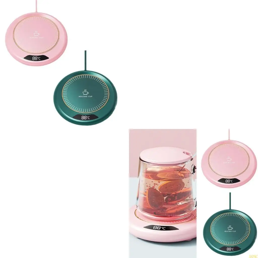 

A0NC настольная грелка для напитков, подогреваемая тарелка, портативный подогреватель чашек, маленькая 3-скоростная подставка,