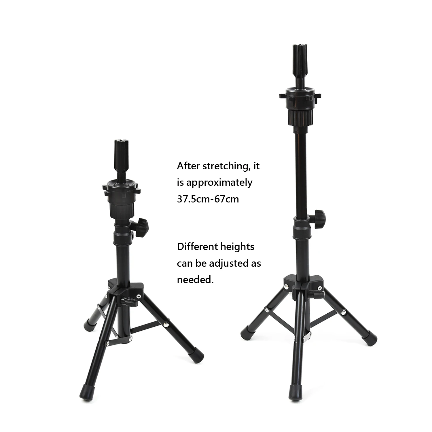 1 pc Adjustable Wig Stand for Mannequin Head Tripod Wig Stand Holder for Making Wigs Canvas Head Hair Accessory Tools