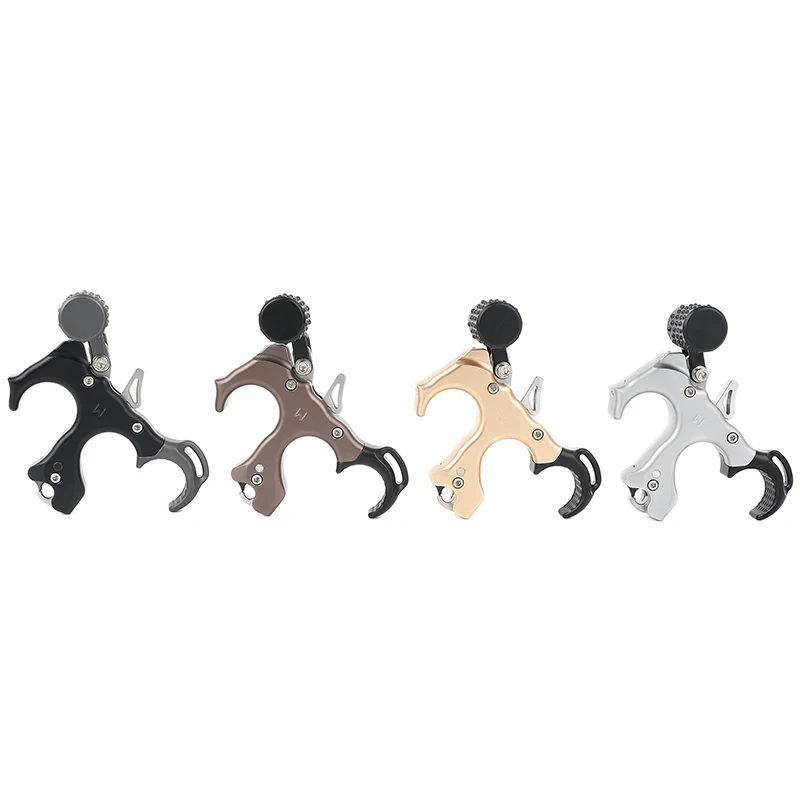 Archery Release Trigger 3/4 Finger Available Adjustable Sensitive Left and Right Hand for Compound Bow Hunting up to 180lbs