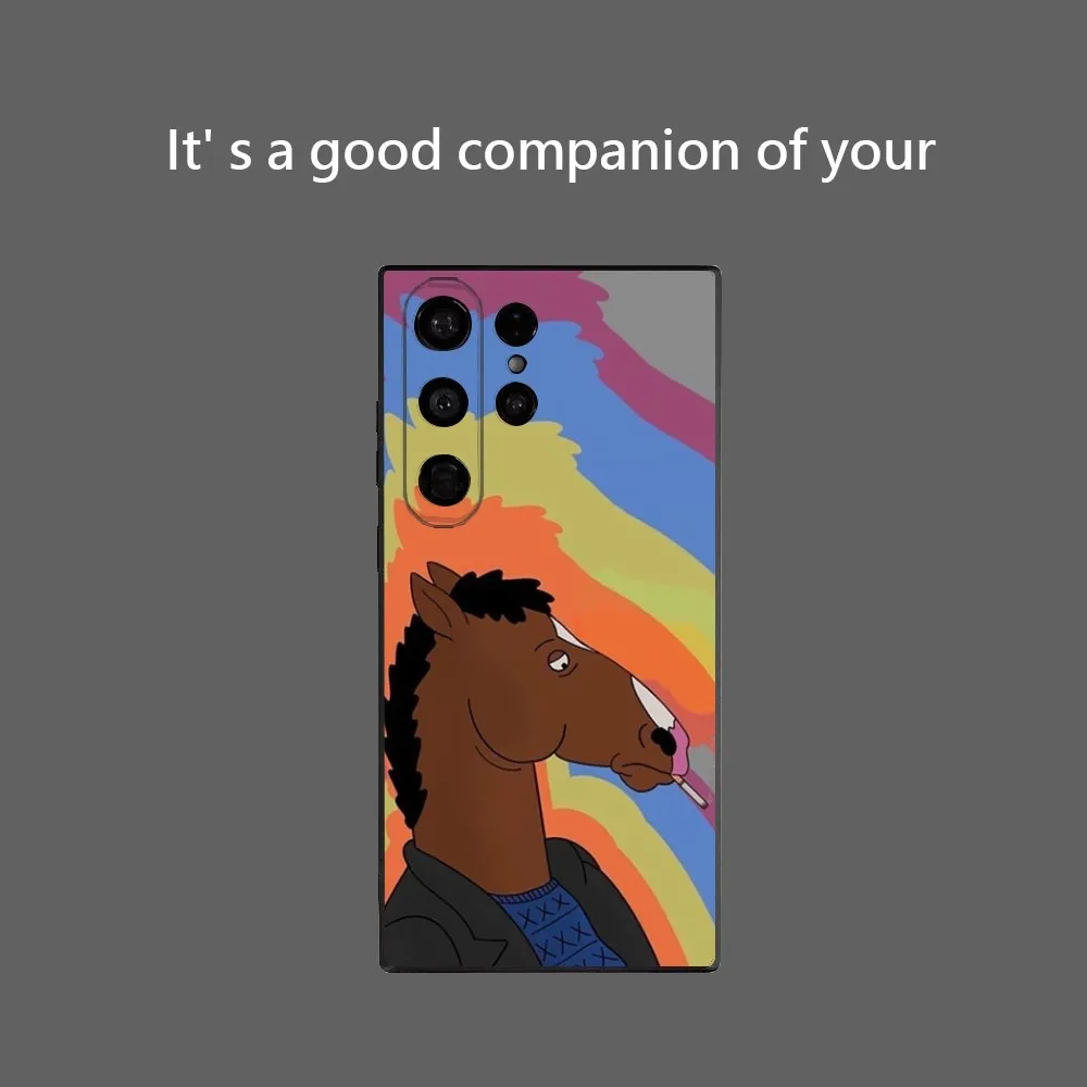 B-bojack H-horseman Phone Case for Samsung Galaxy S25 Ultra S22 S23 S24 Ultra S21 S20 5G Protective Soft Silicone TPU Funda