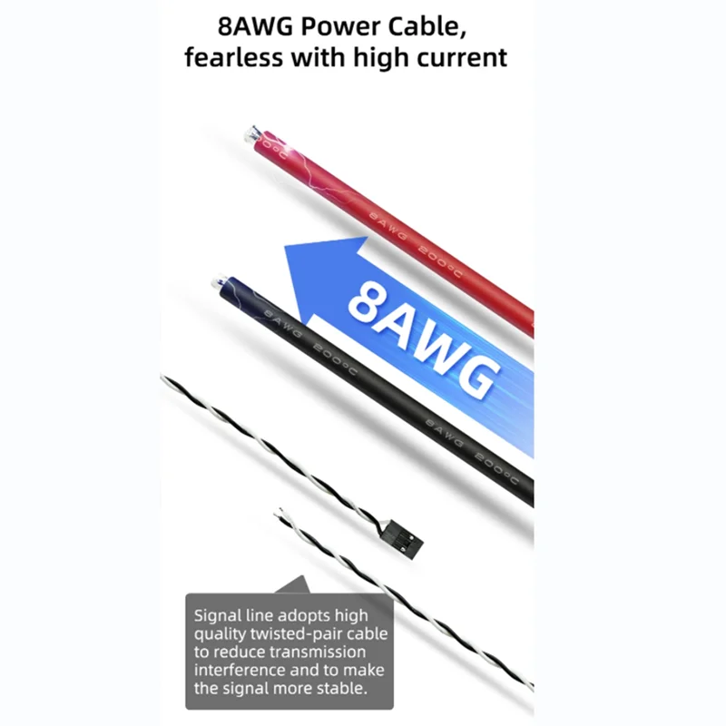 

A59Z-SEQURE 12200 Бесщеточный электрический регулятор скорости 5-12S Источник питания 200A + 8AWG для машины для защиты растений Модель радиоуправляемого автомобиля